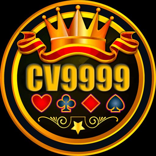 CV9999 themed cartoon characters with coins, mobile gaming elements, and rewards